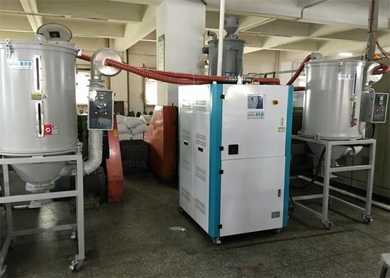 Hot Air Desiccant Honeycomb Rotor Dehumidifying Dryer Hopper สำหรับ PET PA PEEK