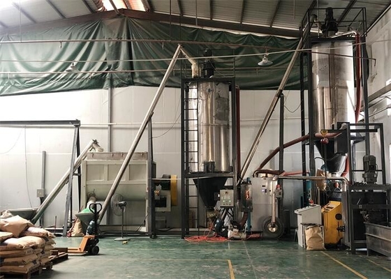 Screw Hopper Feeder Conveyor สำหรับเกล็ด PET พลาสติก OSF-16-3