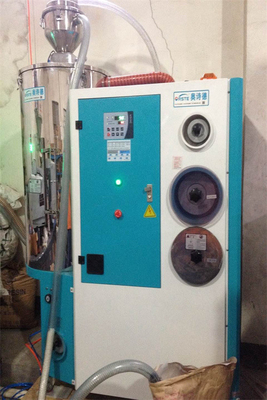 เครื่องลดความชื้นสารดูดความชื้นอุตสาหกรรมขนาดกะทัดรัด Hopper Loaders สำหรับพลาสติกเรซิ่น