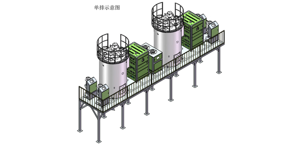 เครื่องแห้งพลาสติกความจุสูง 30L/h